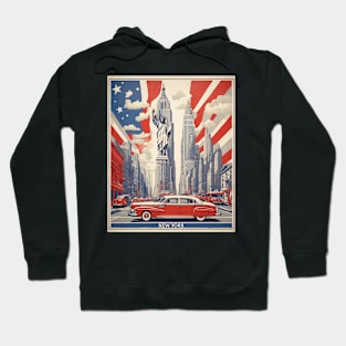 New York City United States of America Tourism Vintage Hoodie